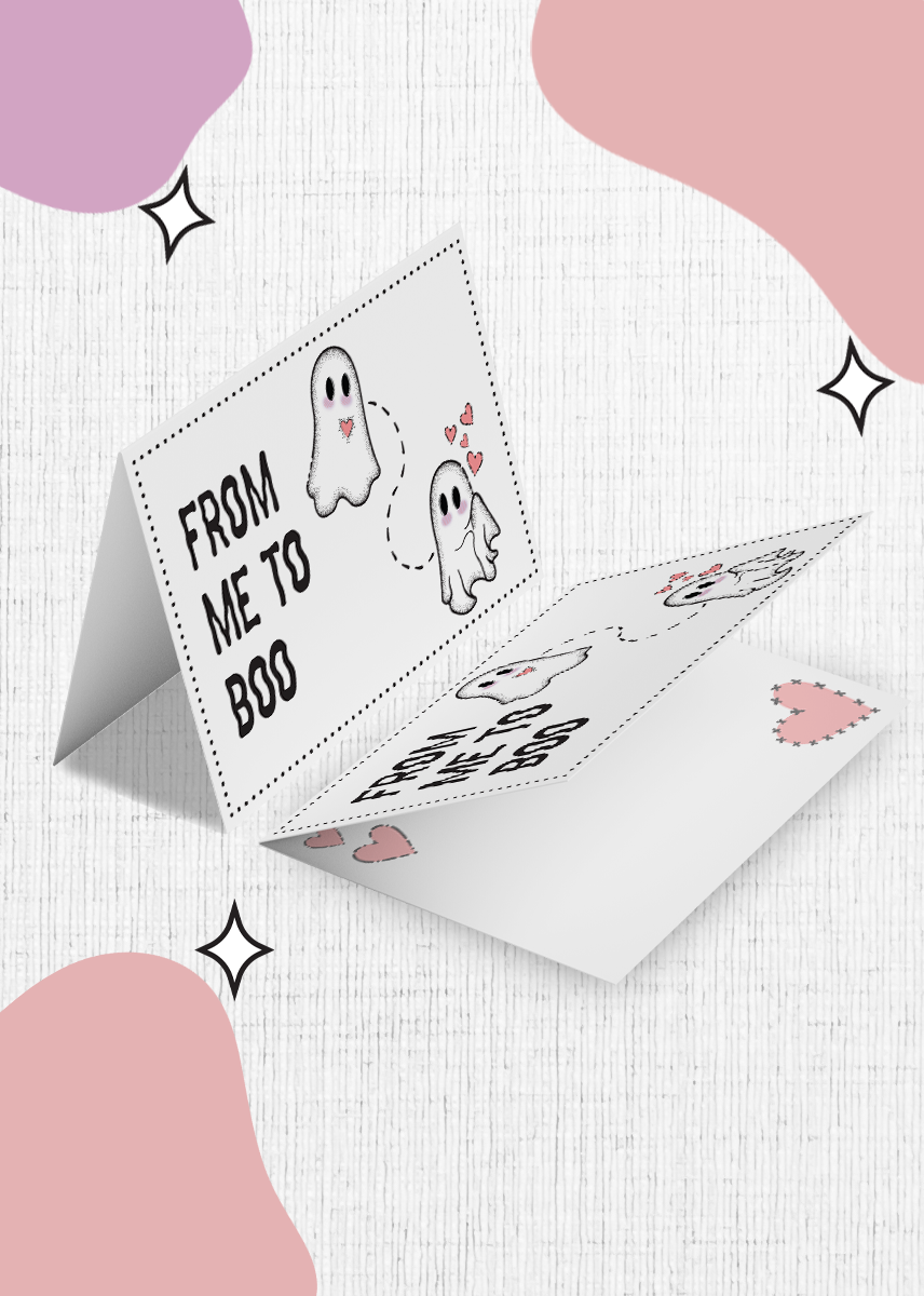 From Me to Boo Valentines Card