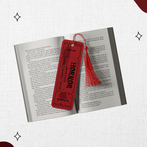 Ticket to Another World - Horror Bookmark