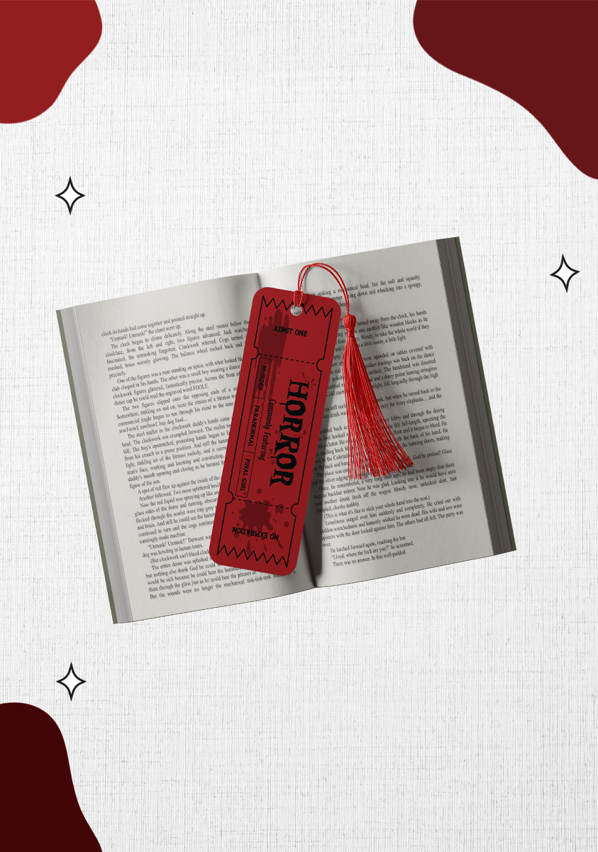 Ticket to Another World – Horror Bookmark