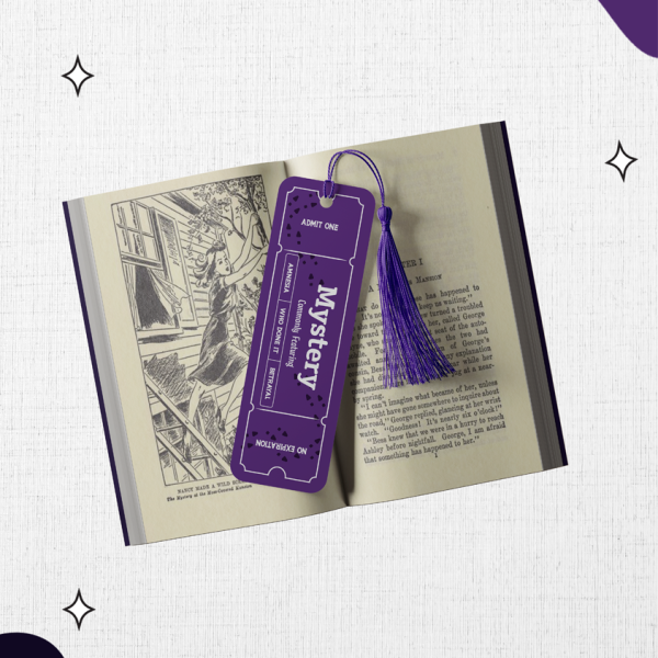 Ticket to Another World - Mystery Bookmark