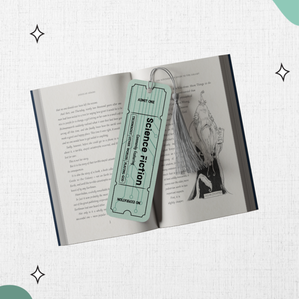 Ticket to Another World - Science Fiction Bookmark