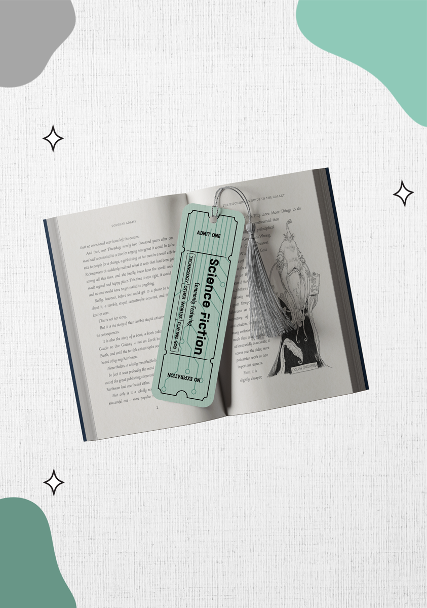Ticket to Another World – Science Fiction Bookmark