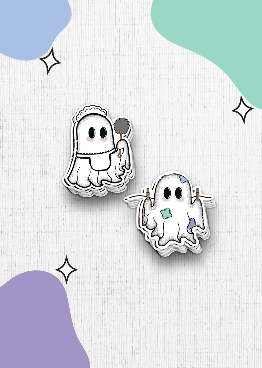 Maid Service – Halloween Sticker Duo