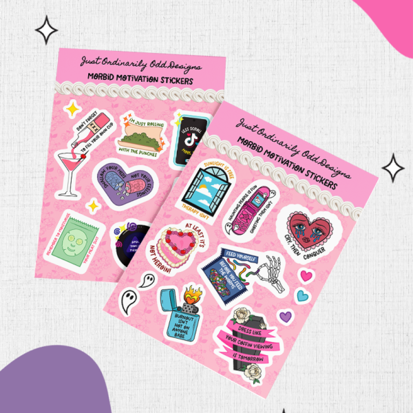 Morbid Motivation Sticker Sheets
