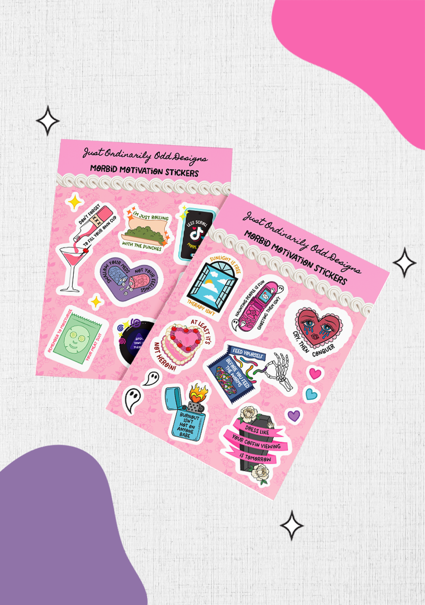 Morbid Motivation Sticker Sheets