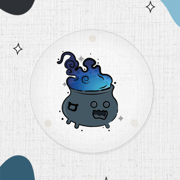 Cauldron Pal Coasters - Blazing Blue