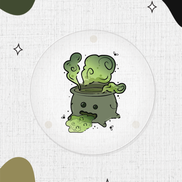 Cauldron Pal Coasters - Gurgly Green
