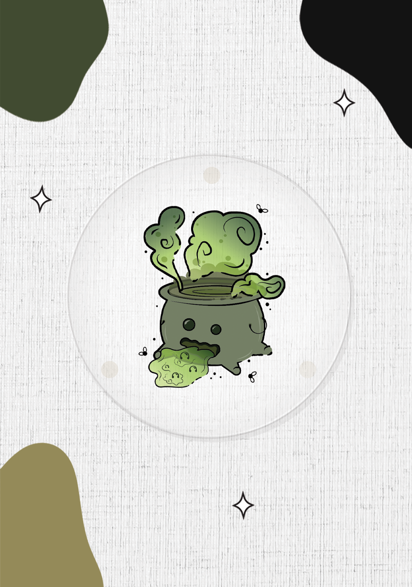 Cauldron Pal Coasters – Gurgly Green