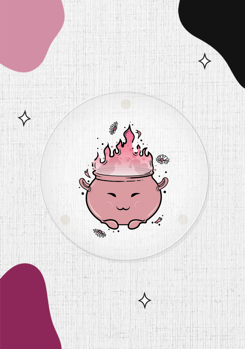 Cauldron Pal Coasters- Pampered Pink