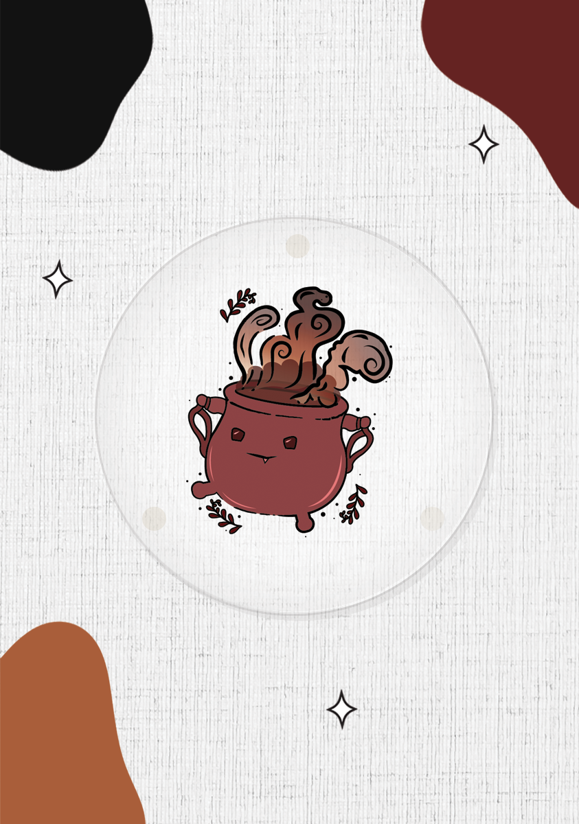 Cauldron Pal Coasters – Rowdy Red