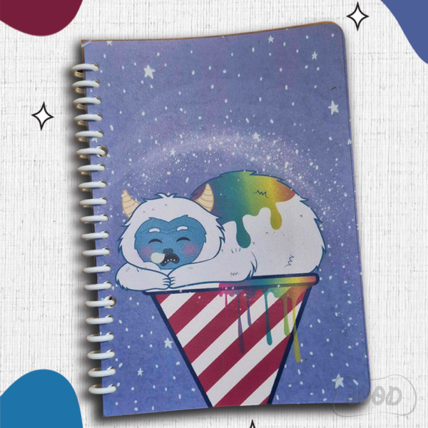 There's Something in My Snowcone - Culinary Cryptid Yeti Notebook
