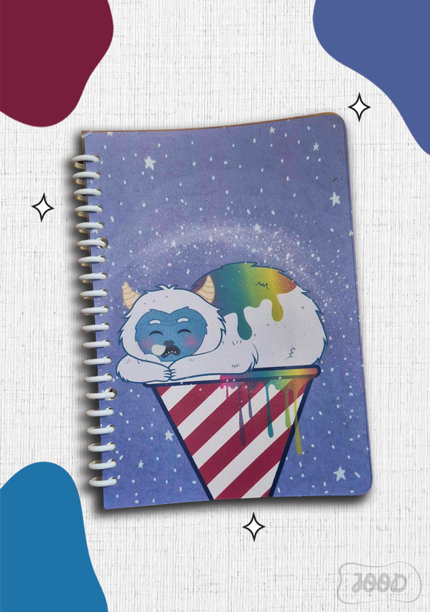 There’s Something in My Snowcone – Culinary Cryptid Yeti Notebook